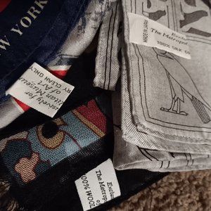 Lot of 3 Metropolitan Museum of Art Scarves